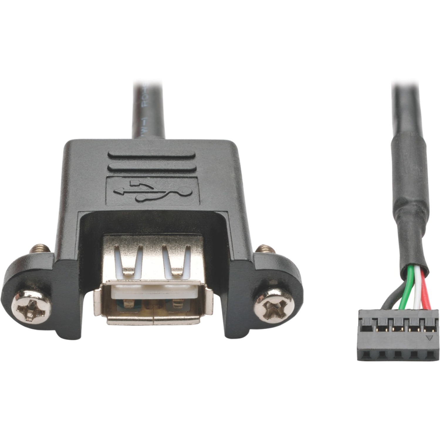 U024-003-5P-PM USB 2.0 Hi-Speed Panel Mount Cable, 3 ft