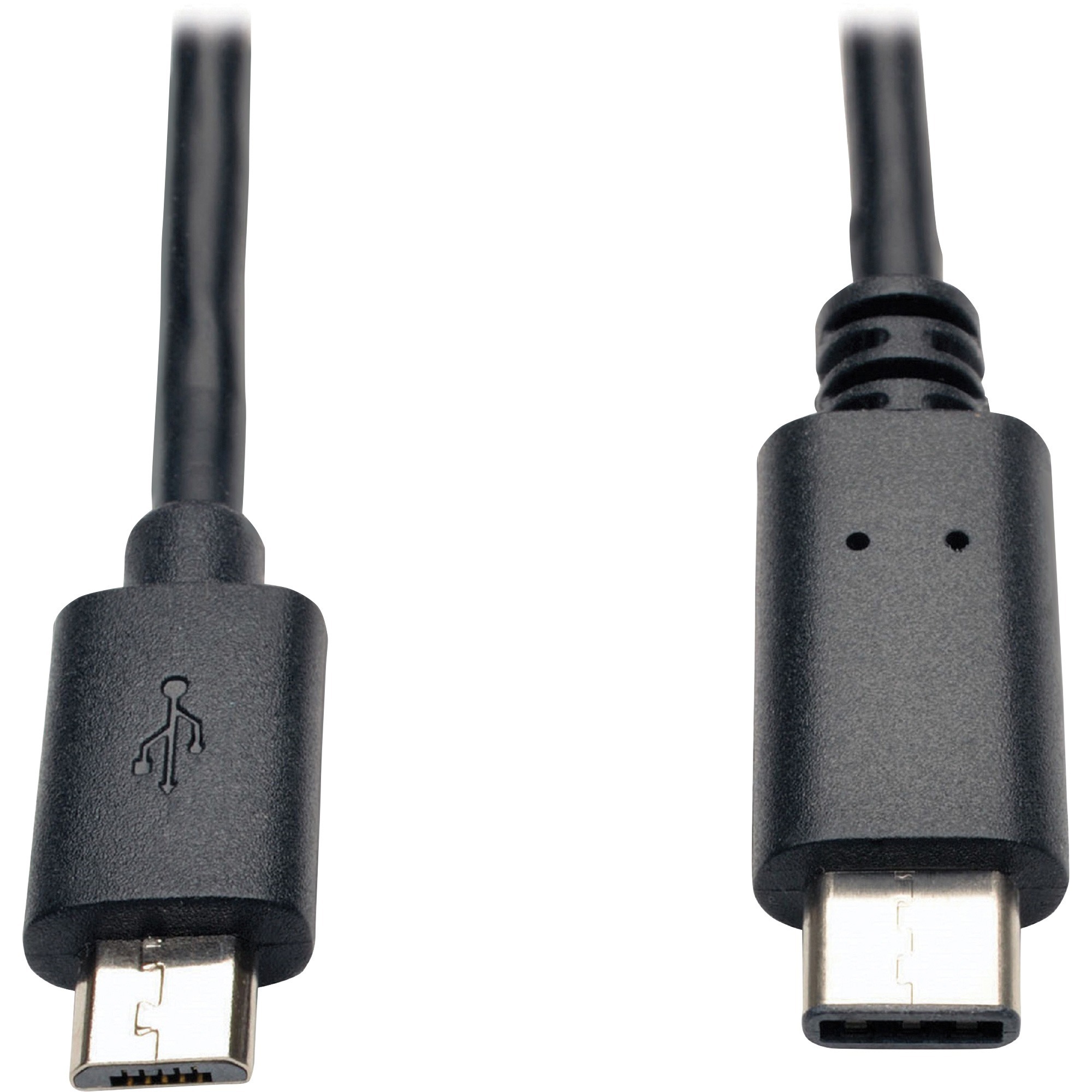USB 2.0 Hi-Speed Cable (Micro-B Male to USB Type-C Male), 6-ft