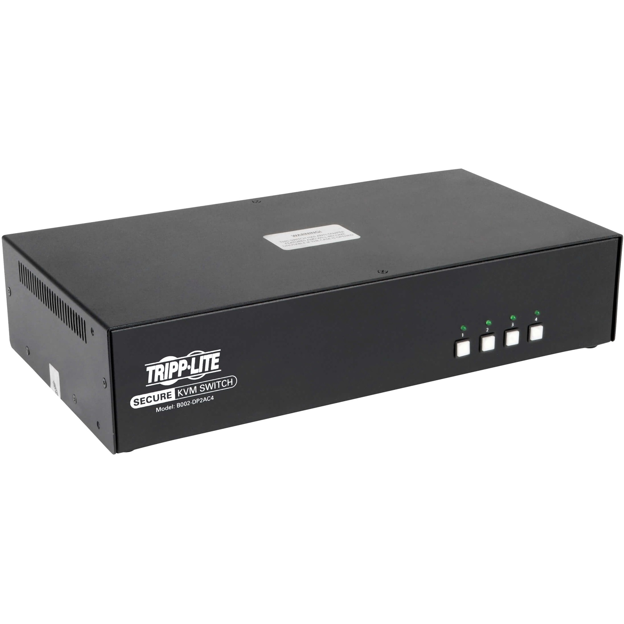 B002-DP2AC4 Secure 4-Port NIAP PP3.0-Certified DisplayPort KVM Switch