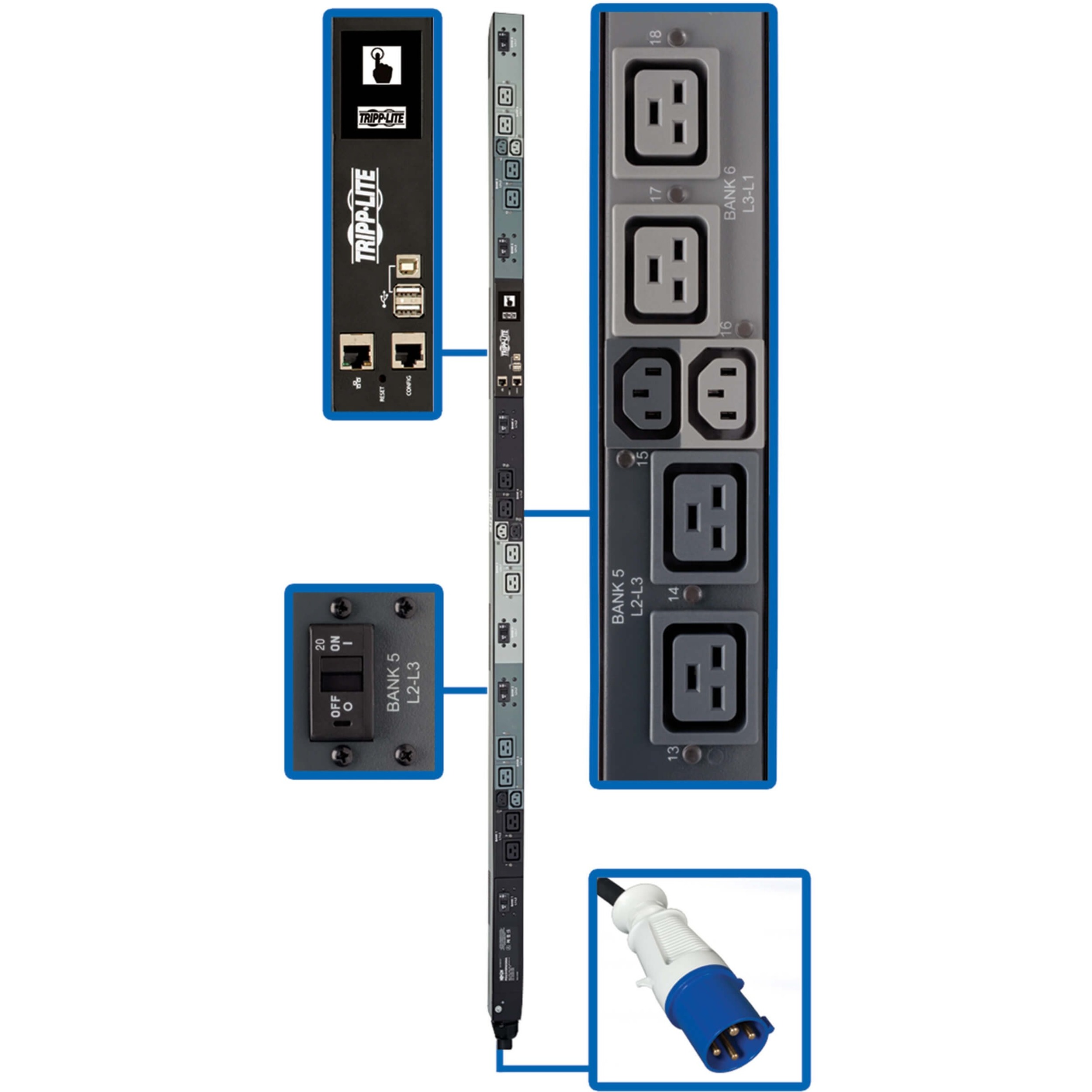 PDU3EVNR6G60A 18-Outlets PDU