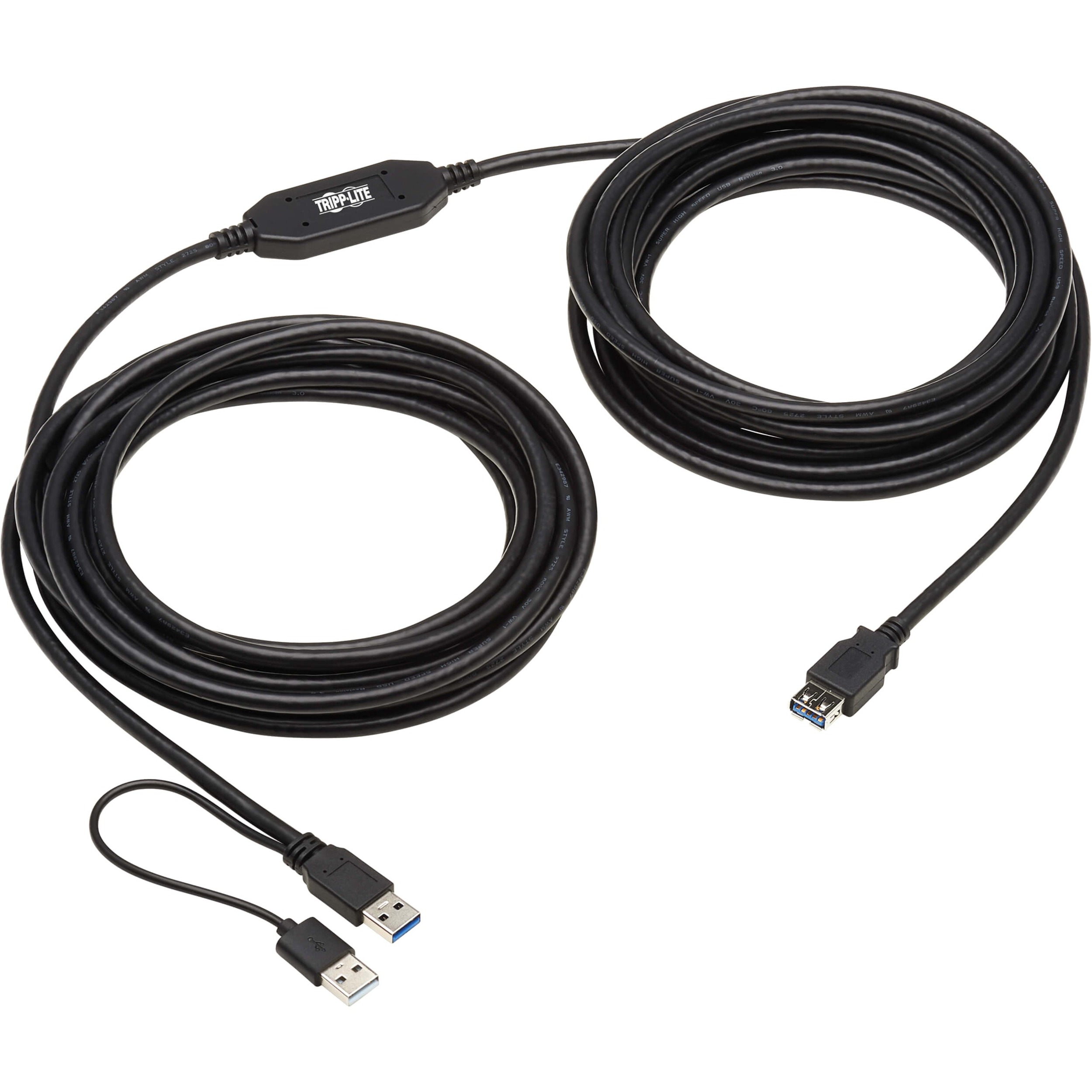 U330-10M-1 USB 3.2 Gen 1 Active Extension Repeater Cable (M/F), 10 m (32.8 ft.)