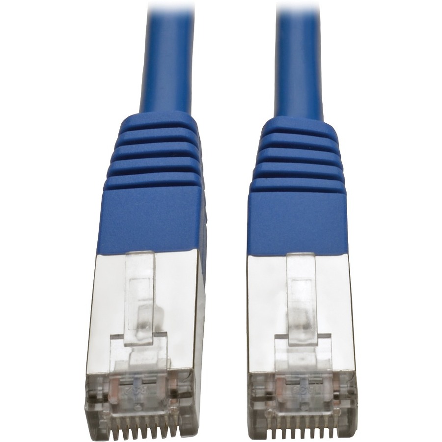 Cat5e 350 MHz Molded Shielded STP Patch Cable (RJ45 M/M), Blue, 15 ft
