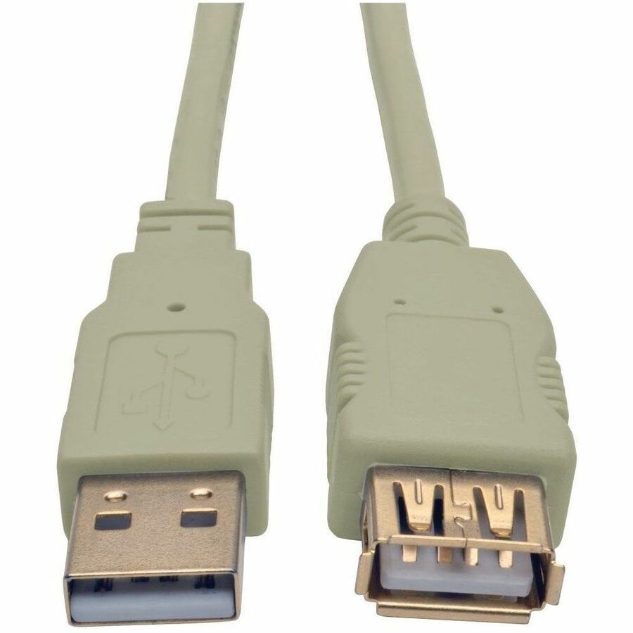 USB 2.0 Hi-Speed Extension Cable (M/F), Beige, 6 ft