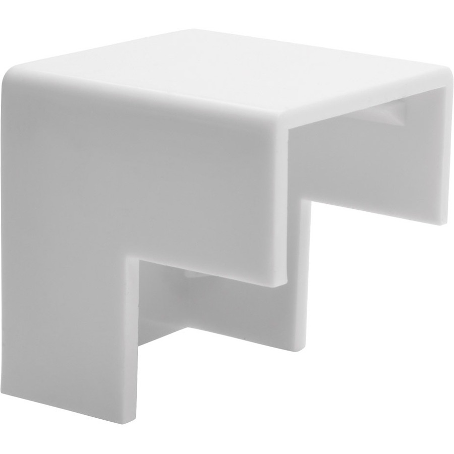 Raceway Outside Corner Connector, 20 Pack, White