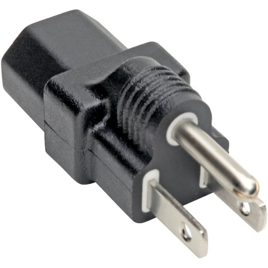 NEMA 5-15P to C13 Power Cord Adapter - 10A, 125V, Black