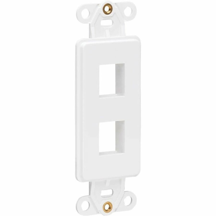 Center Plate Insert, Decora Style - Vertical, 2 Ports