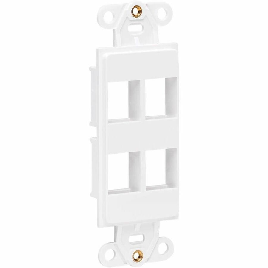 Center Plate Insert, Decora Style - Vertical, 4 Ports