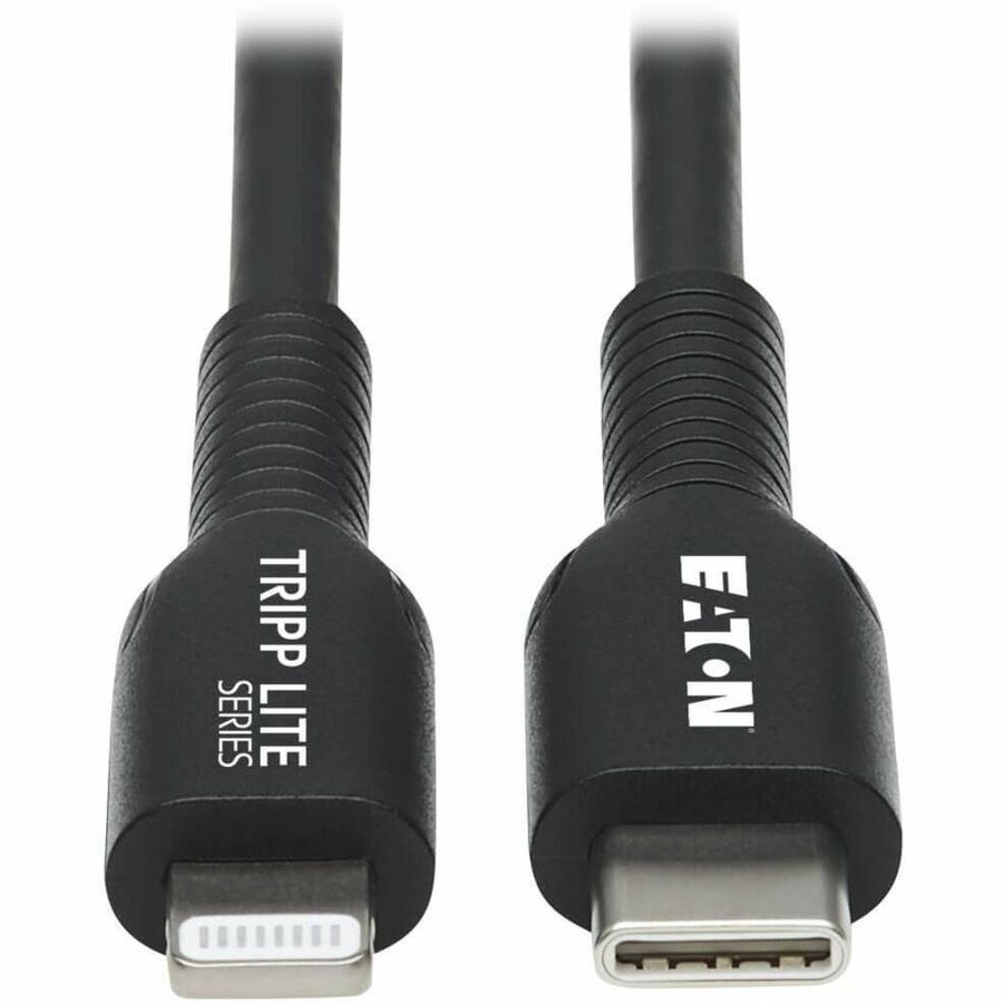 USB-C to Lightning Sync/Charge Cable (M/M), MFi Certified, Black, 2 m (6.6 ft.)