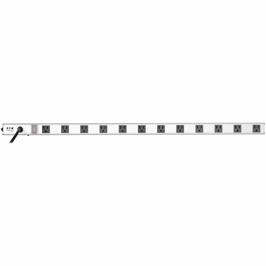 12 Right-Angle Outlet Vertical Power Strip, 120V, 15A, 15-ft. Cord, 5-15P, 36 in