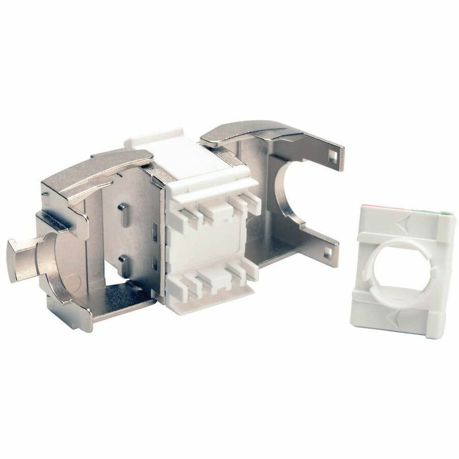 Toolless Cat6a Keystone Jack, Gray