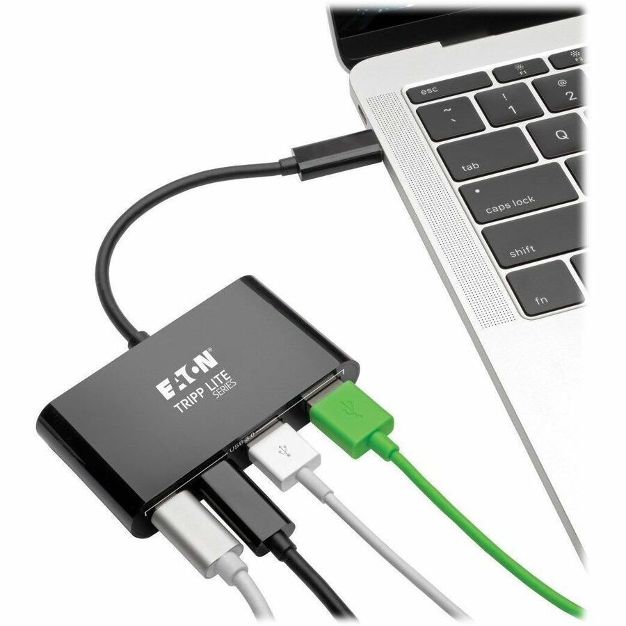 U460-004-2A2CB USB 3.1 Gen 1 USB-C Portable Hub, Black