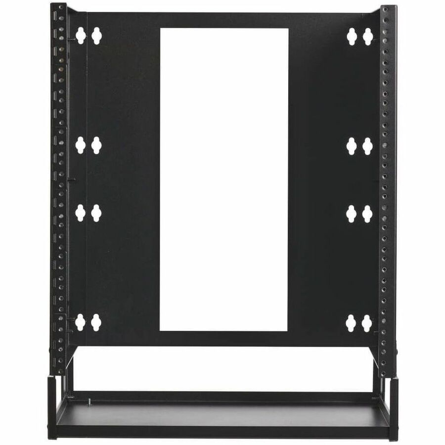 12U Wall-Mount Bracket with Shelf for Small Switches and Patch Panels, Hinged