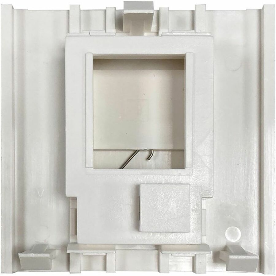 1-Port UK-Style Unloaded Shuttered Module, 50 x 50 mm, White