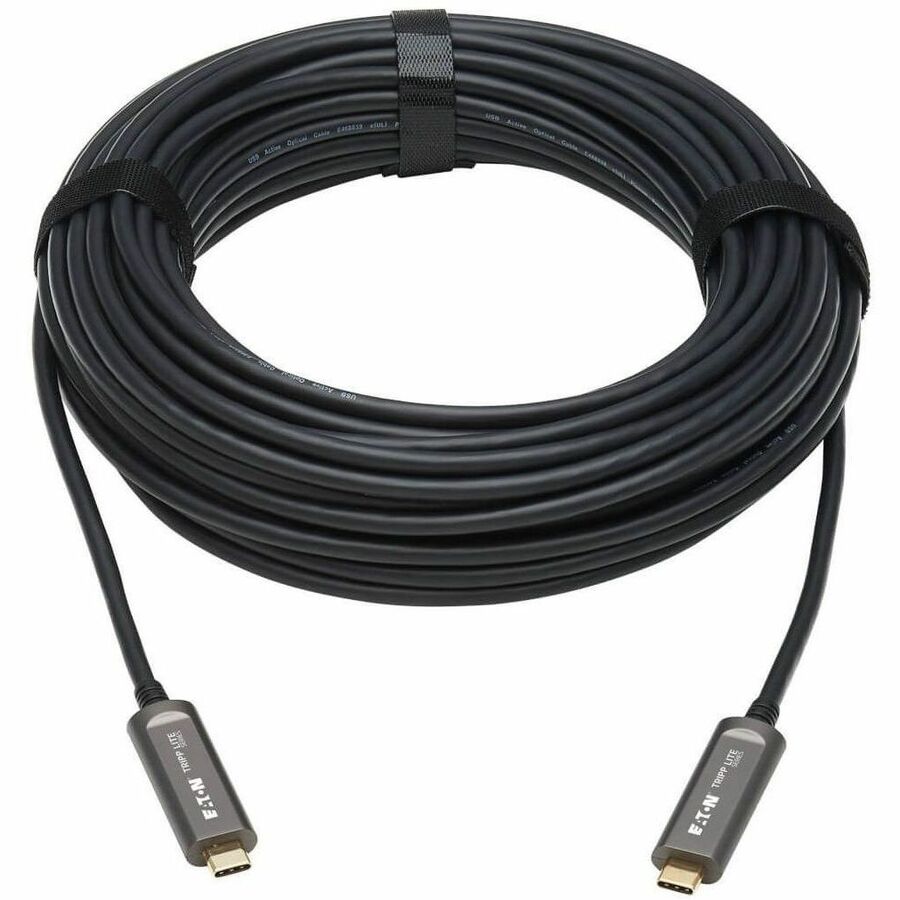 USB 3.2 Gen 2 Fiber Active Optical Cable, M/M, 15 m (49 ft.)
