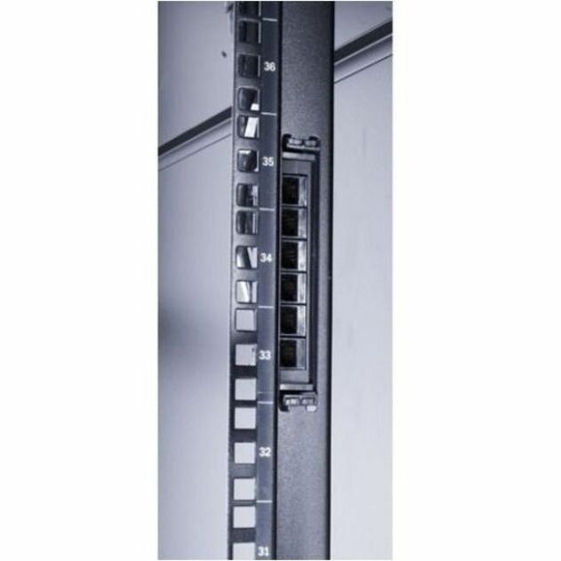 Data Distribution Cable, CAT6 UTP CMR 6XRJ-45 Black, 7FT (2.1M)