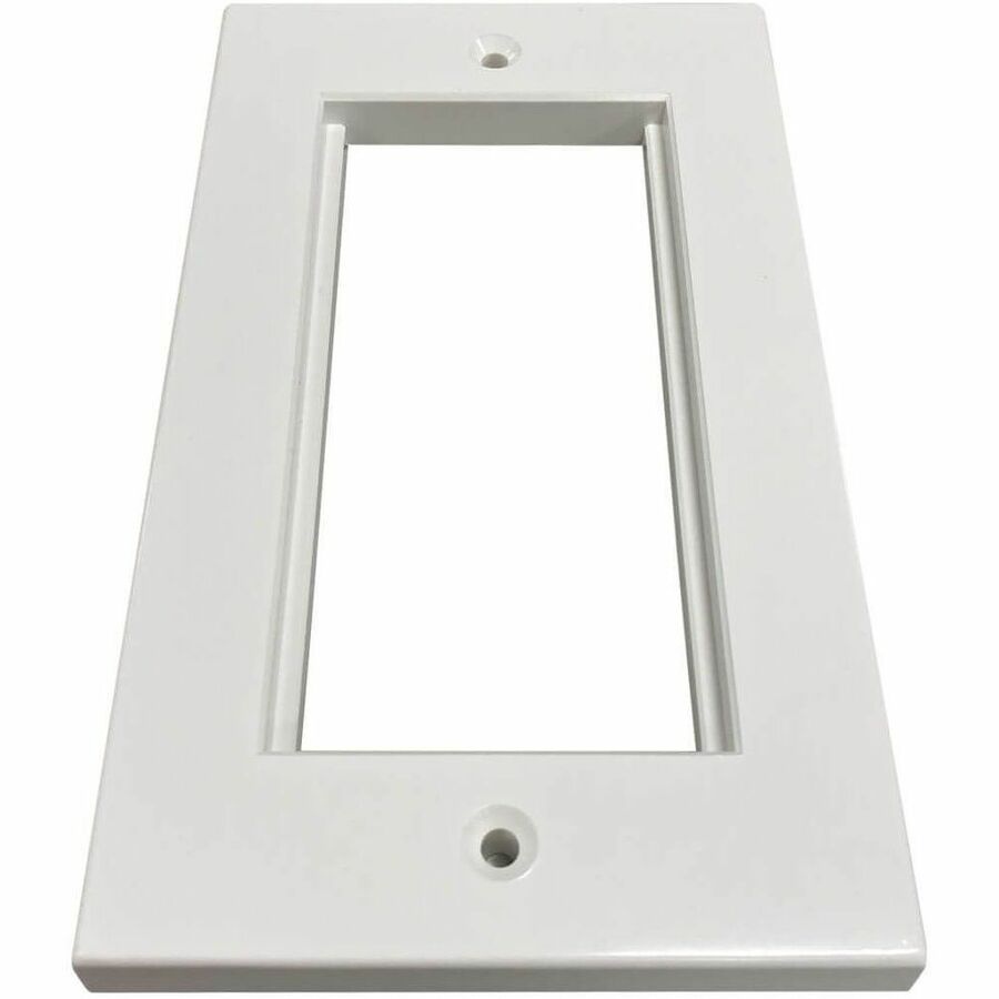 Double-Gang UK-Style Gang Frame for Insert Modules, White