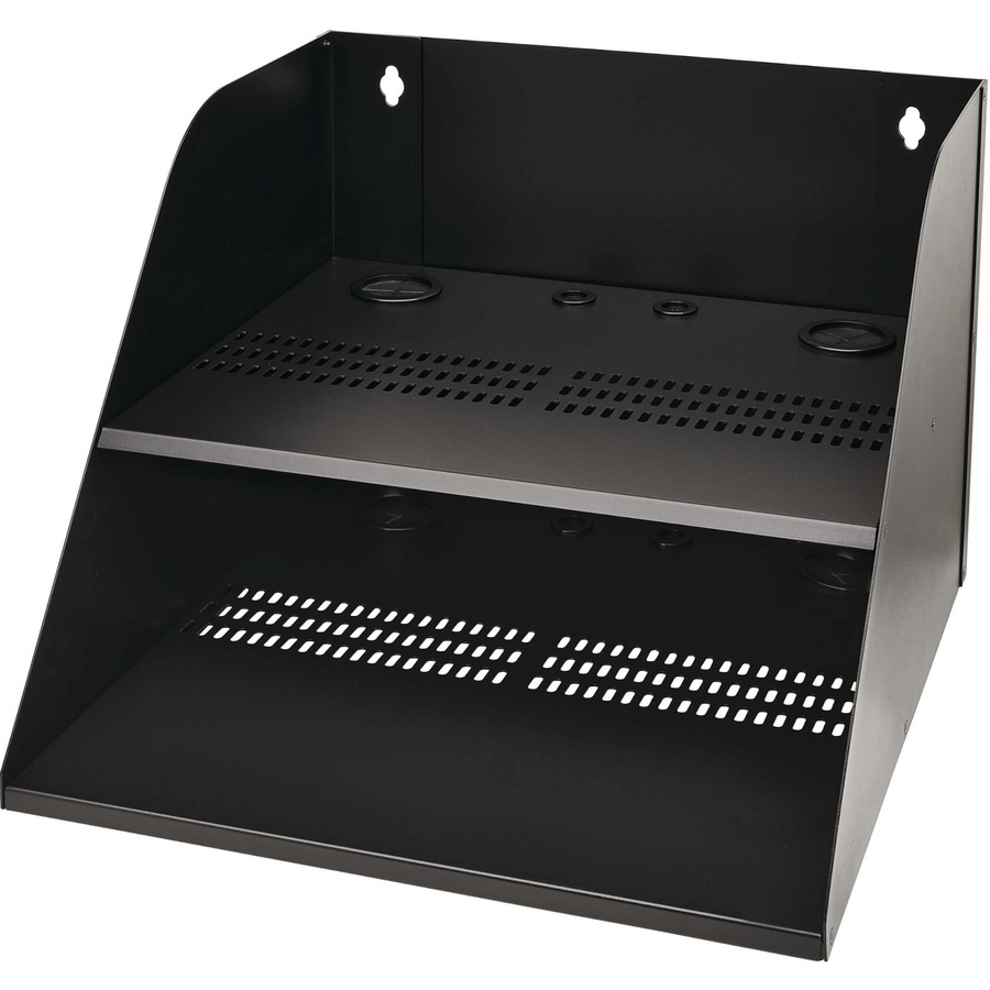 Wall-Mount Double Shelf for IT Equipment, 20 in. Wide, Up to 250 lb. (113 kg)
