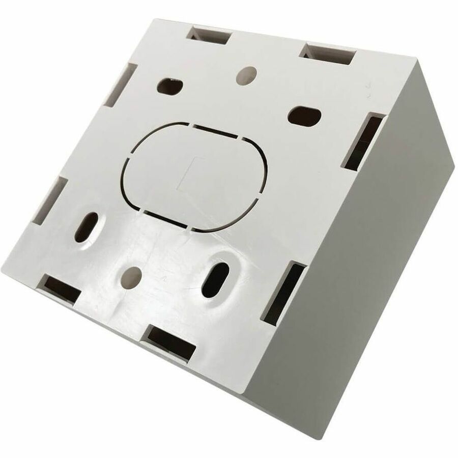 Single-Gang Surface Mounting Box, UK Style, 86 x 86 x 47 mm, White