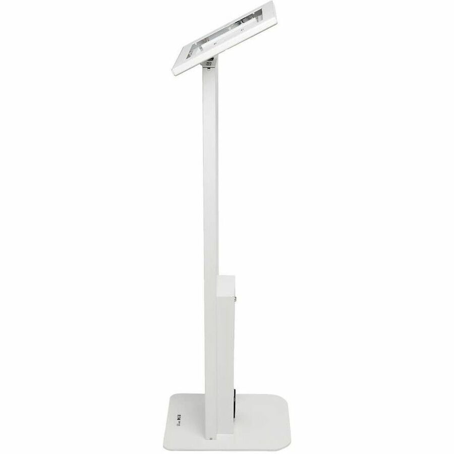 Secure Freestanding Tablet Mount Floor Stand for 13 in. Tablets, White