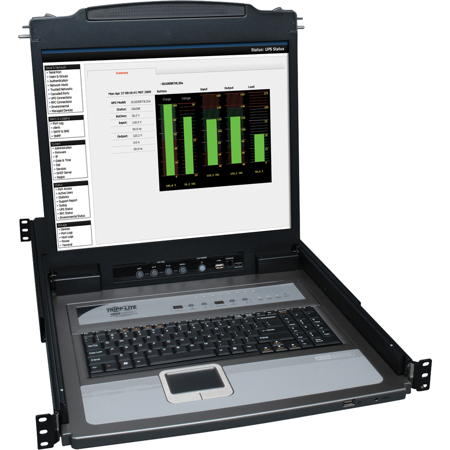 NetDirector B020-U08-19-K Rackmount LCD with KVM