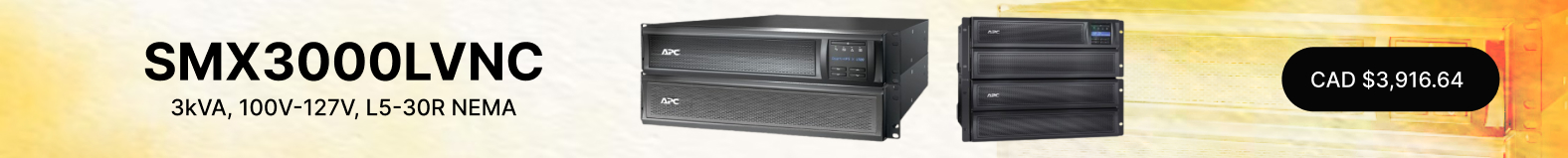 SMX3000LVNC - 3kVA, 100V-127V, L5-30R NEMA